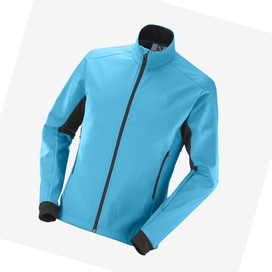 Chaquetas Salomon AGILE SOFTSHELL Hombre Azules | MX 3258FDN